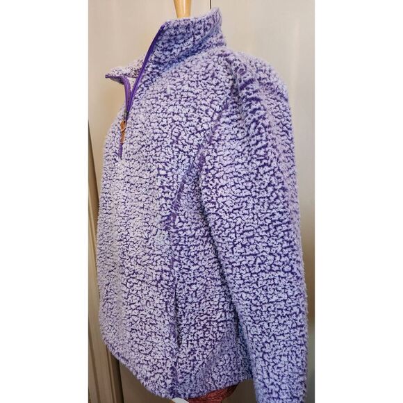 O4 Victory Outfitters warm purple sherpa 1/4 zip Jacket - Picture 8 of 9